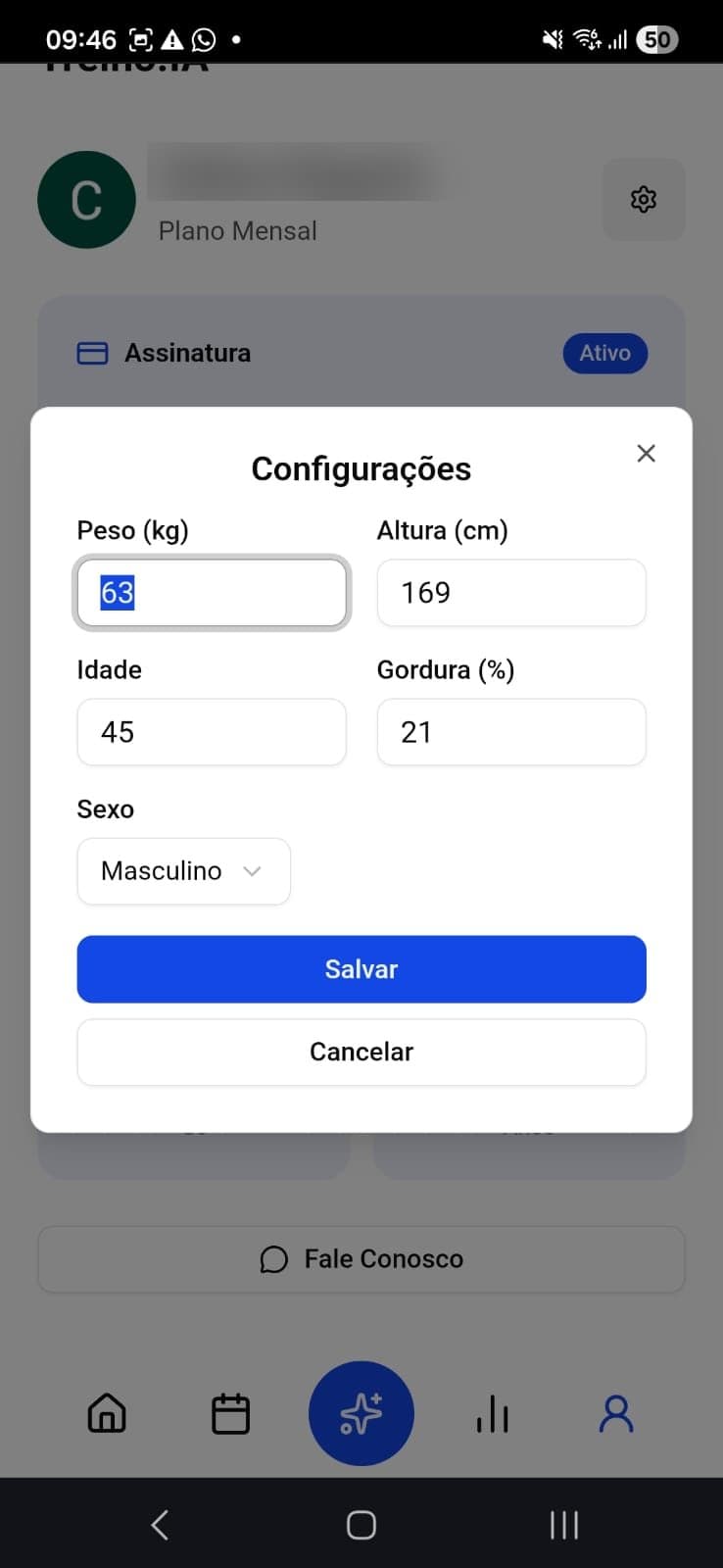 Configurações
